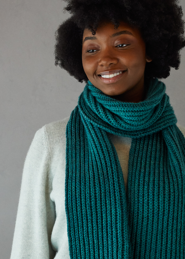 Brioche Scarf In Worsted Twist | Purl Soho