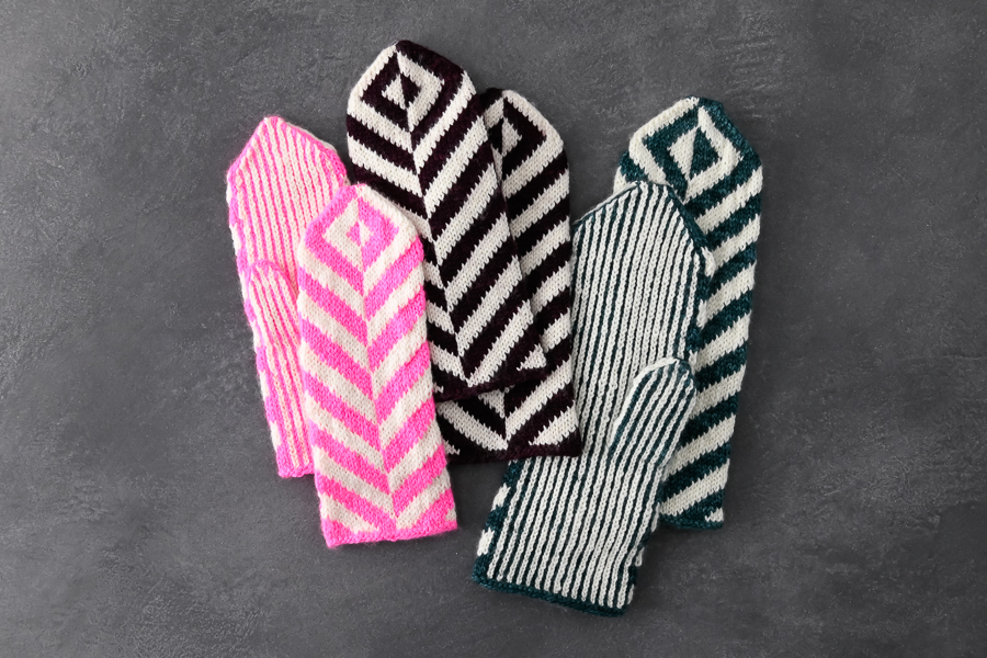 Ainur Berkimbay For Purl Soho: Herringbone Mittens | Purl Soho