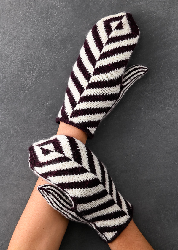 Ainur Berkimbay For Purl Soho: Herringbone Mittens | Purl Soho