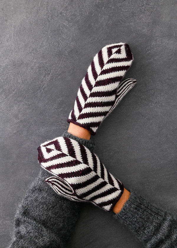 Ainur Berkimbay For Purl Soho: Herringbone Mittens | Purl Soho