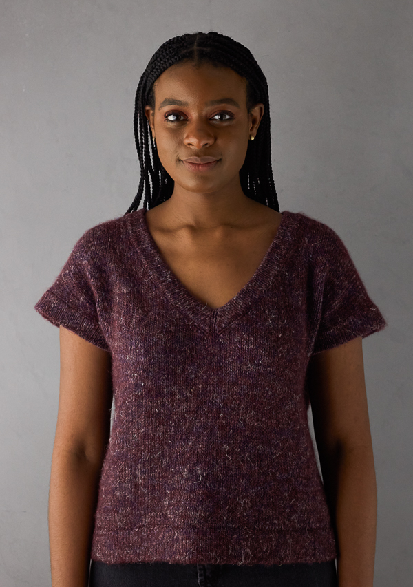 Nataliya Sinelshchikova For Purl Soho: Hemmed V-Neck Pullover | Purl Soho