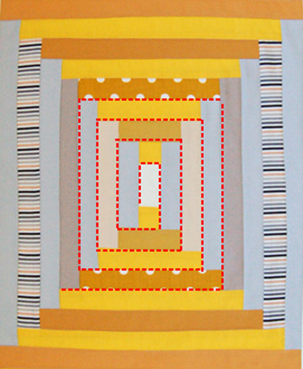 Mini Quilt of the Month, January: Courthouse Steps | Purl Soho