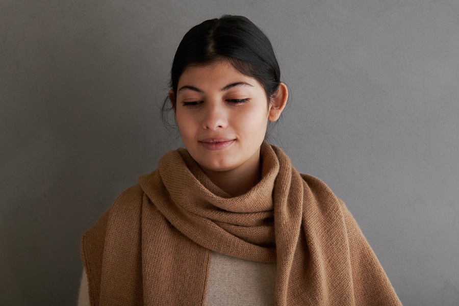 Elementary Wrap In Simply Camel | Purl Soho