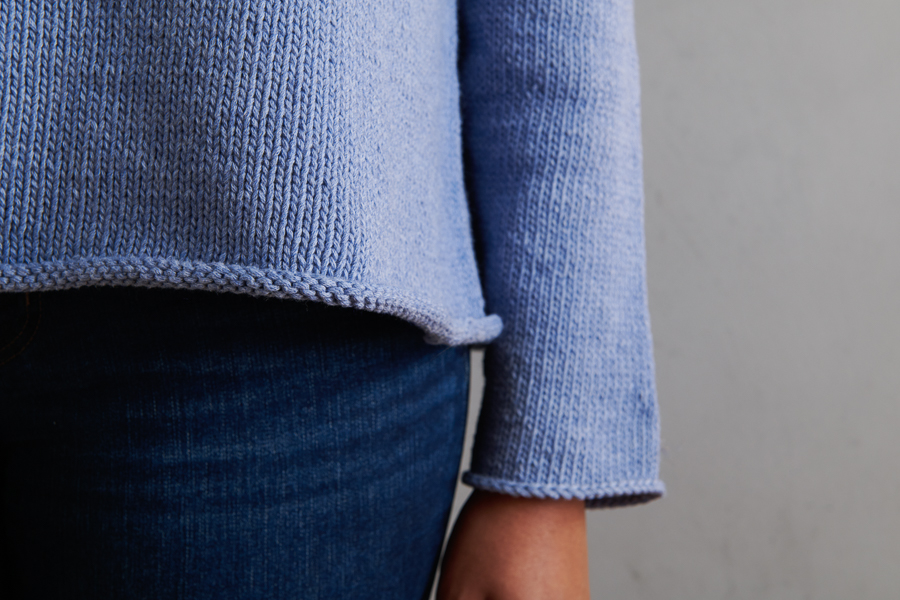 Top-Down Circular Yoke Pullover In Morning | Purl Soho
