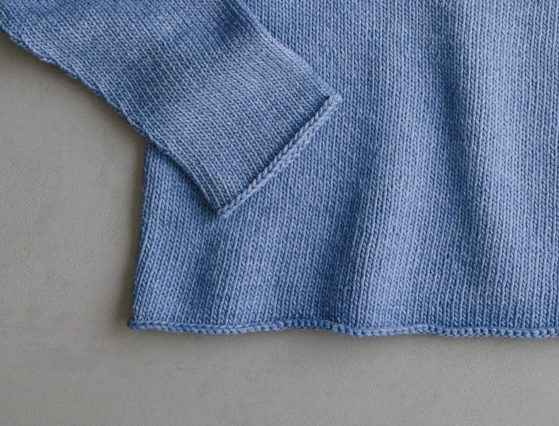 Top-Down Circular Yoke Pullover In Morning | Purl Soho
