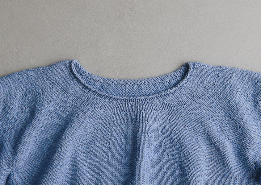 Top-Down Circular Yoke Pullover In Morning | Purl Soho