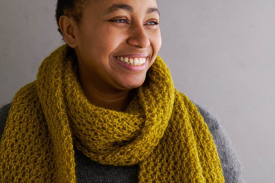 Very Pretty Lace Scarf In Coorie | Purl Soho