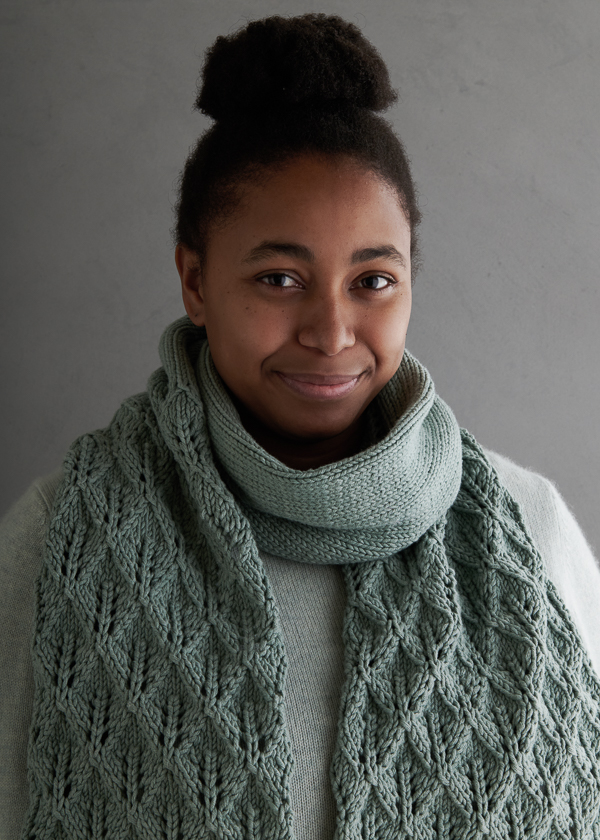 Lovely Leaf Lace Scarf In Campo | Purl Soho