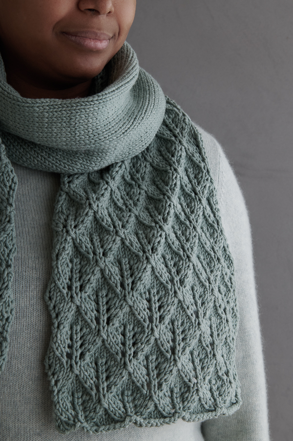 Lovely Leaf Lace Scarf In Campo | Purl Soho