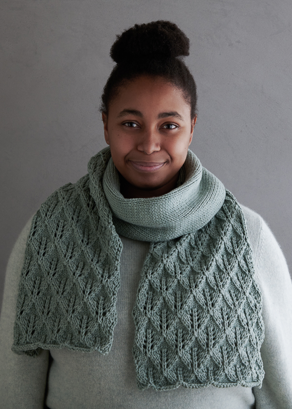 Lovely Leaf Lace Scarf In Campo | Purl Soho