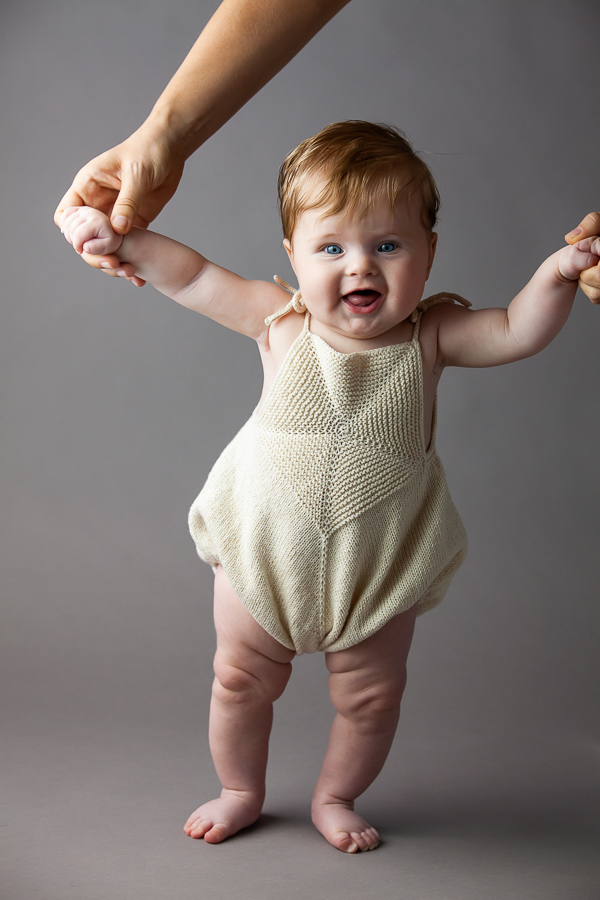 Ainur Berkimbay For Purl Soho: Pinwheel Baby Romper | Purl Soho