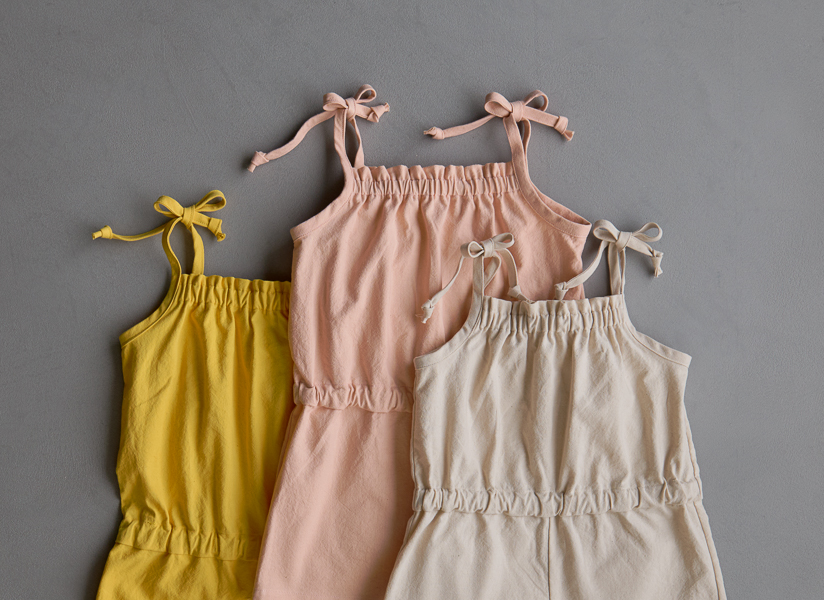 Summer Romper For Kids In Spectrum Cotton | Purl Soho