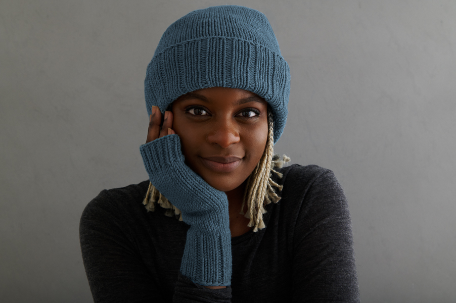 Wide Rib Hat + Hand Warmers | Purl Soho