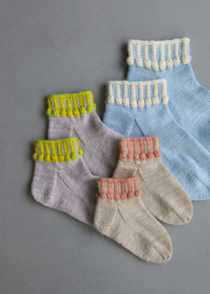 Ainur Berkimbayeva For Purl Soho: Hop, Skip + A Jump Socks | Purl Soho