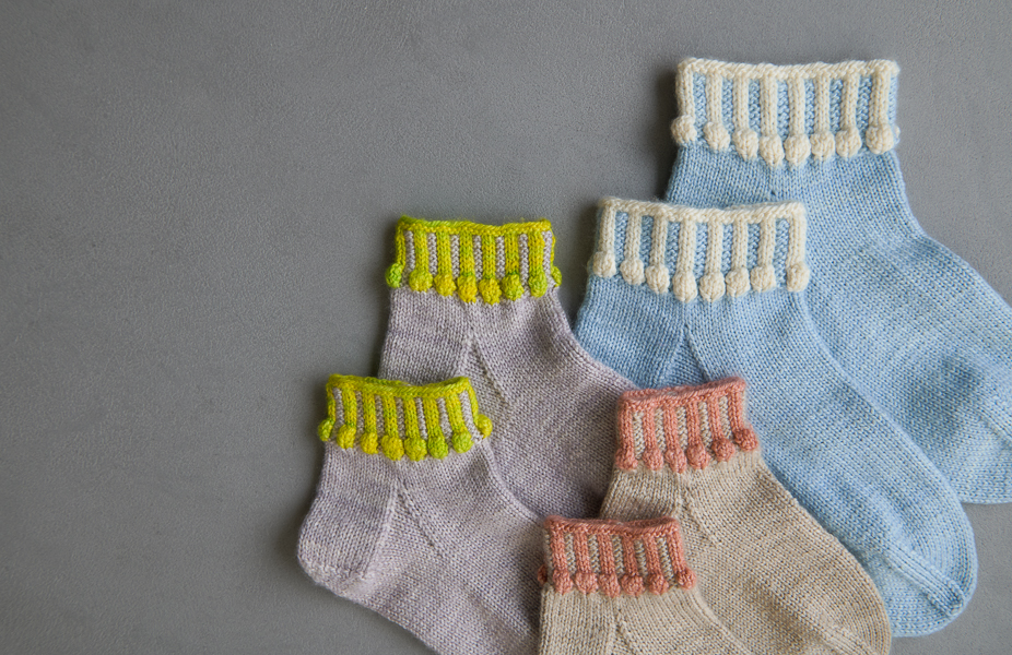 Ainur Berkimbayeva For Purl Soho: Hop, Skip + A Jump Socks | Purl Soho