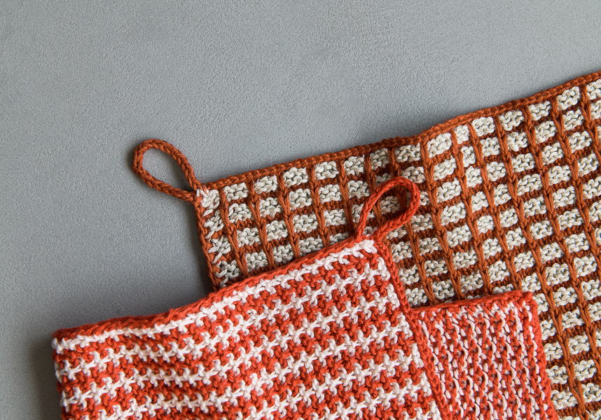 Slip Stitch Dishtowels In Blackbird Linen | Purl Soho