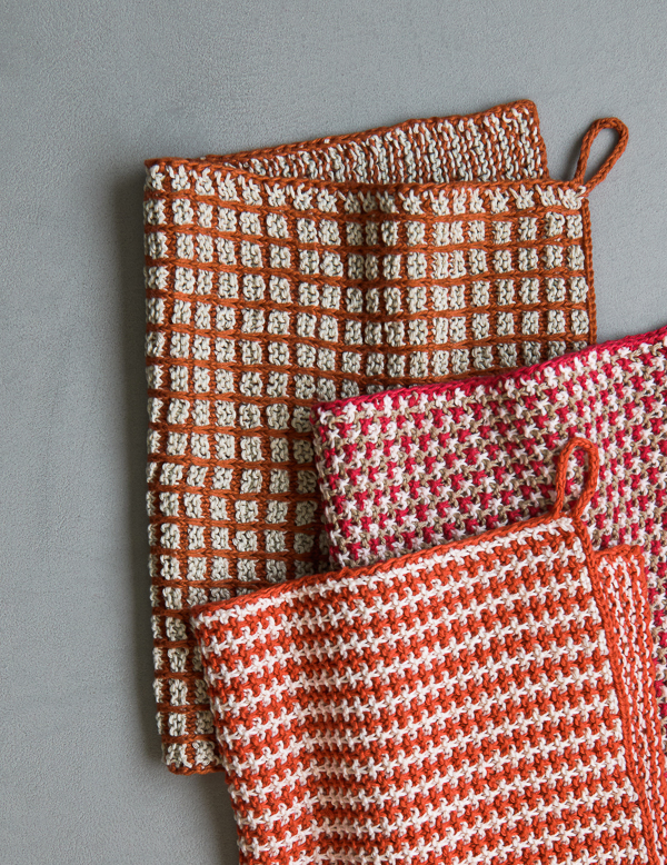 Slip Stitch Dishtowels In Blackbird Linen | Purl Soho