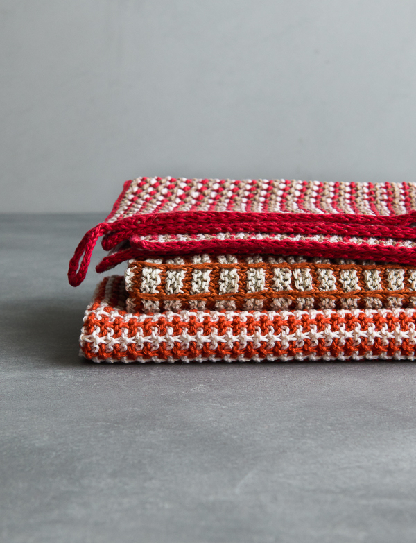 Slip Stitch Dishtowels In Blackbird Linen | Purl Soho