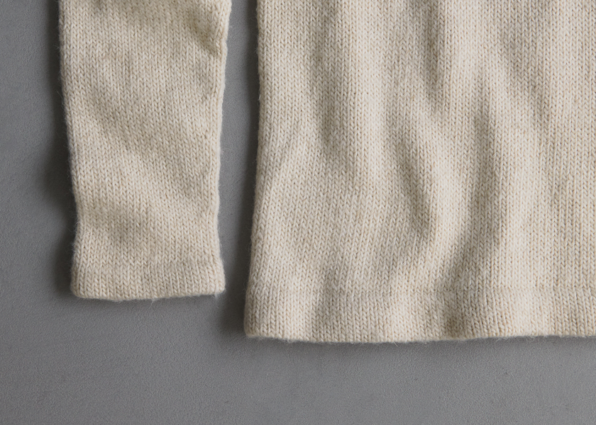 Classic Hemmed Crewneck In Cashmere Merino Bloom | Purl Soho