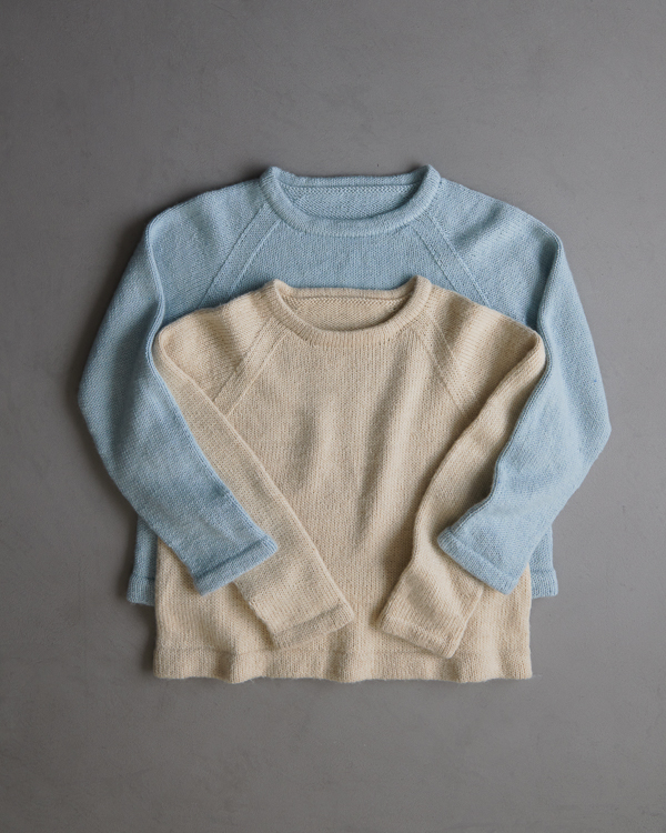 Classic Hemmed Crewneck In Cashmere Merino Bloom | Purl Soho