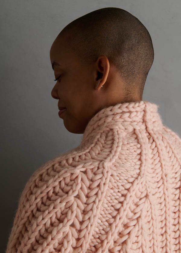 Brandi Cheyenne Harper For Purl Soho: Brioche Bomber Cardigan | Purl Soho