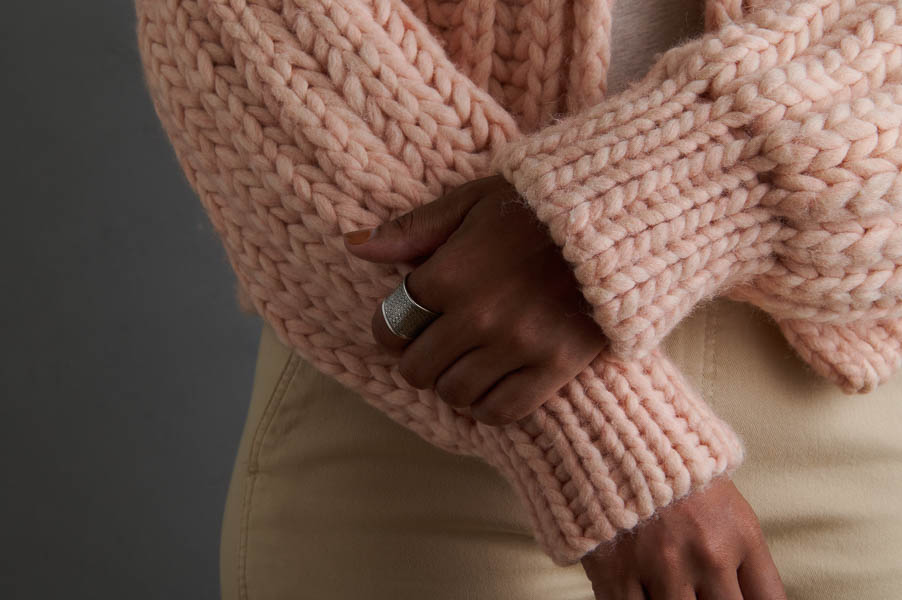 Brandi Cheyenne Harper For Purl Soho: Brioche Bomber Cardigan | Purl Soho