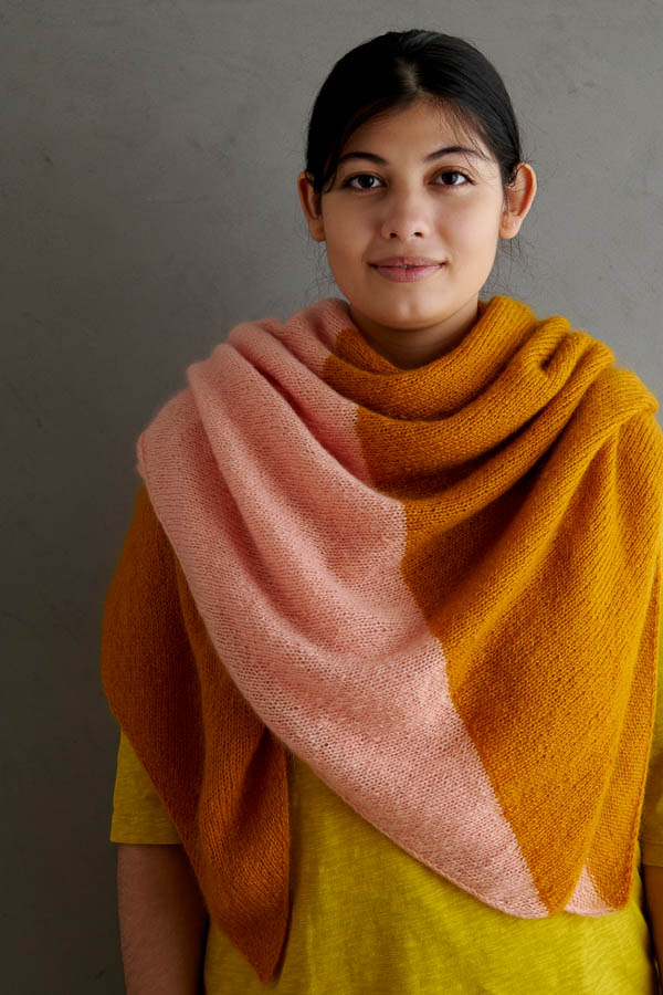 Colorblock Diamond Wrap | Purl Soho