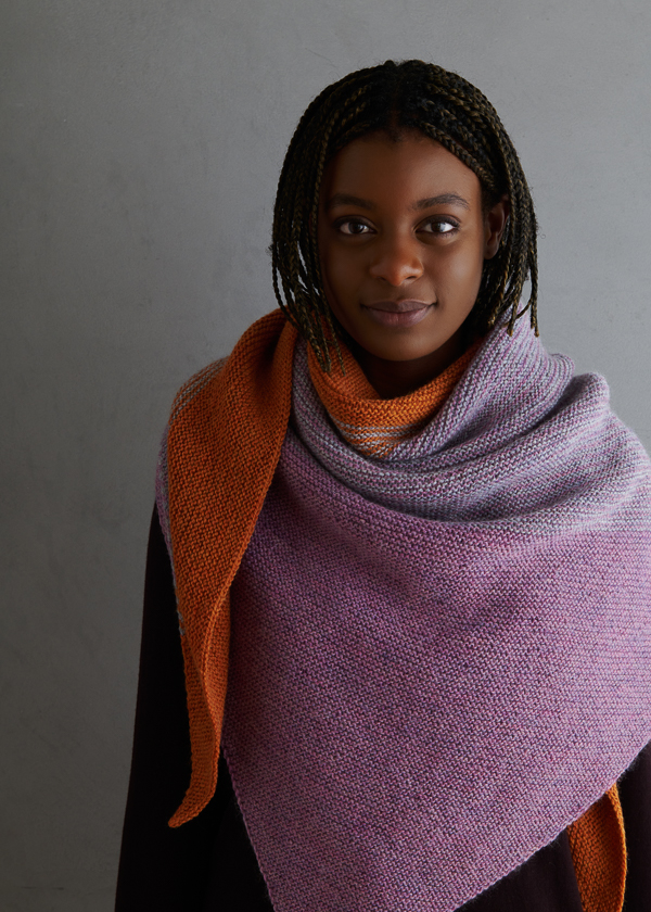 Striped Triangle Garter Wrap | Purl Soho