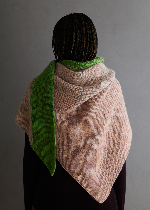 Striped Triangle Garter Wrap | Purl Soho
