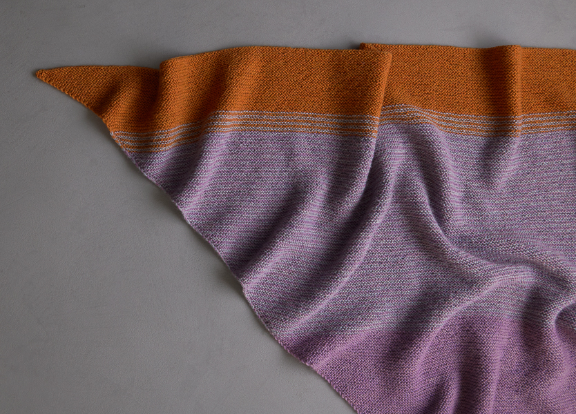 Striped Triangle Garter Wrap | Purl Soho