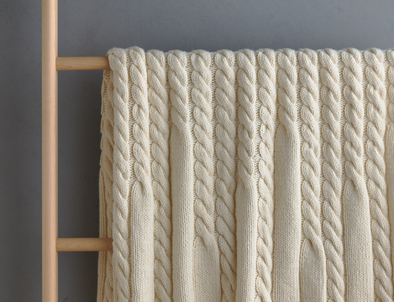 Up + Down Cables Blanket | Purl Soho