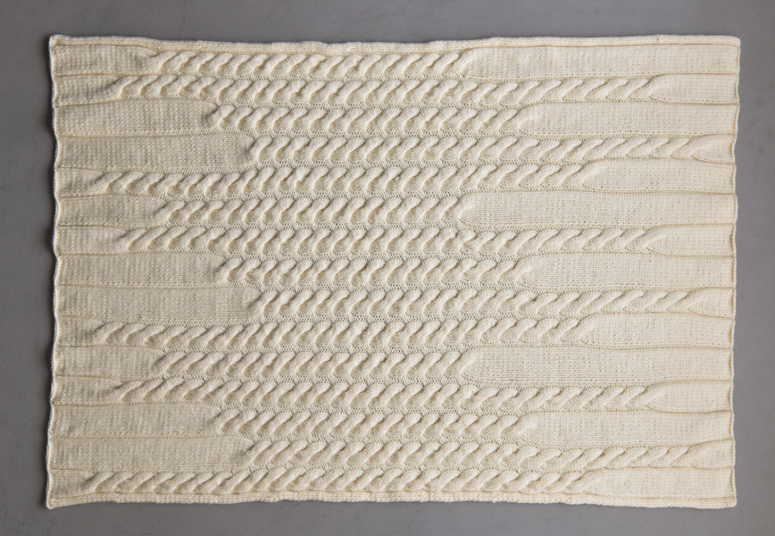 Up + Down Cables Blanket | Purl Soho