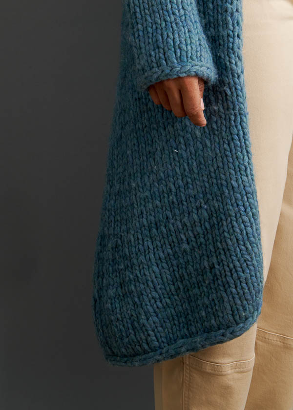 Brandi Cheyenne Harper For Purl Soho: Sea Sweater Coat | Purl Soho