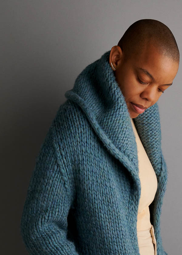 Brandi Cheyenne Harper For Purl Soho: Sea Sweater Coat | Purl Soho