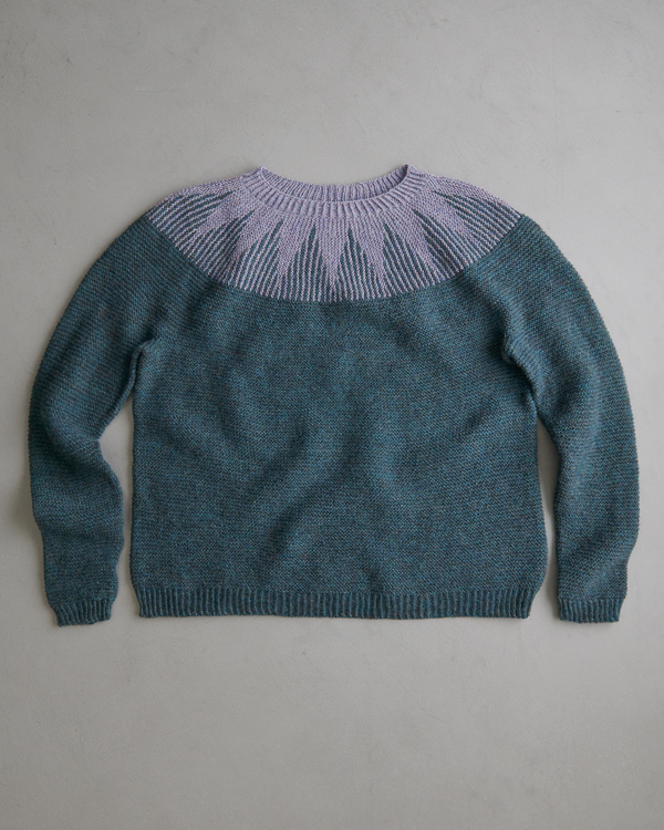 Ainur Berkimbayeva For Purl Soho: Thistle Yoke Pullover In New Colors | Purl Soho