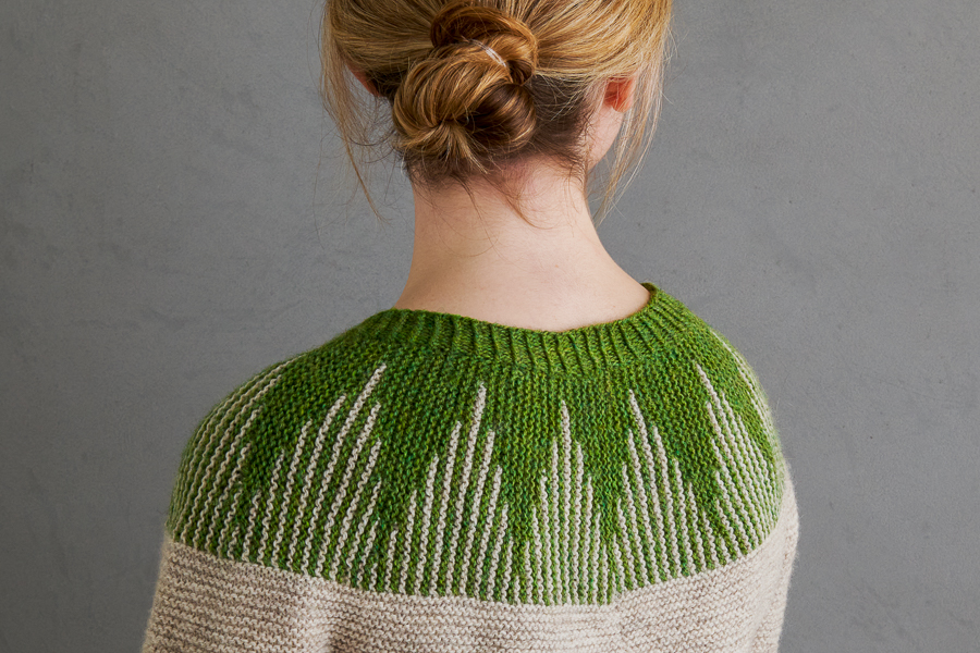 Ainur Berkimbayeva For Purl Soho: Thistle Yoke Pullover In New Colors | Purl Soho