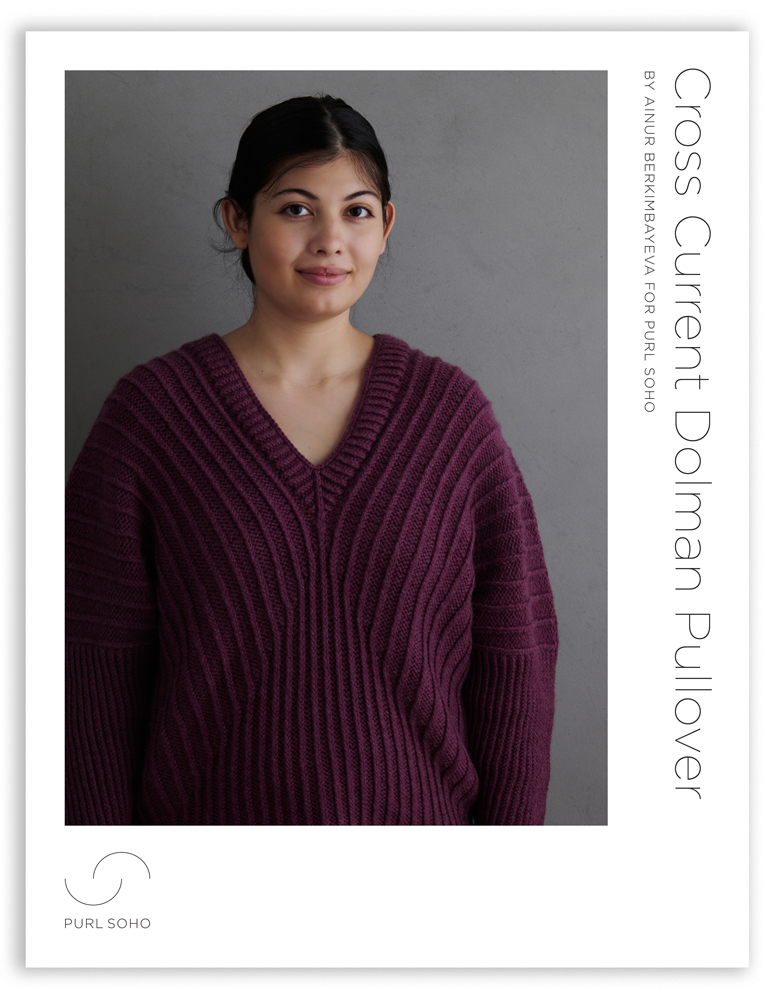 Ainur Berkimbayeva For Purl Soho: Cross Current Dolman Pullover | Purl Soho