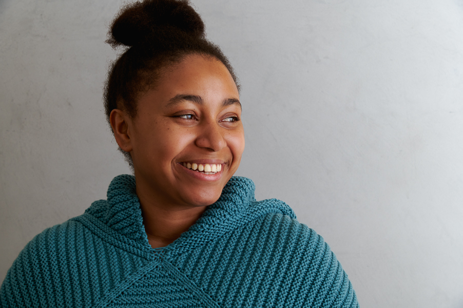Ainur Berkimbay For Purl Soho: Center Point Popover In Tulip Cotton | Purl Soho