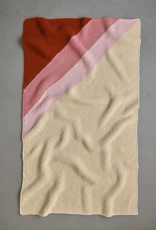Colorful Corner Blanket In Tulip Cotton | Purl Soho