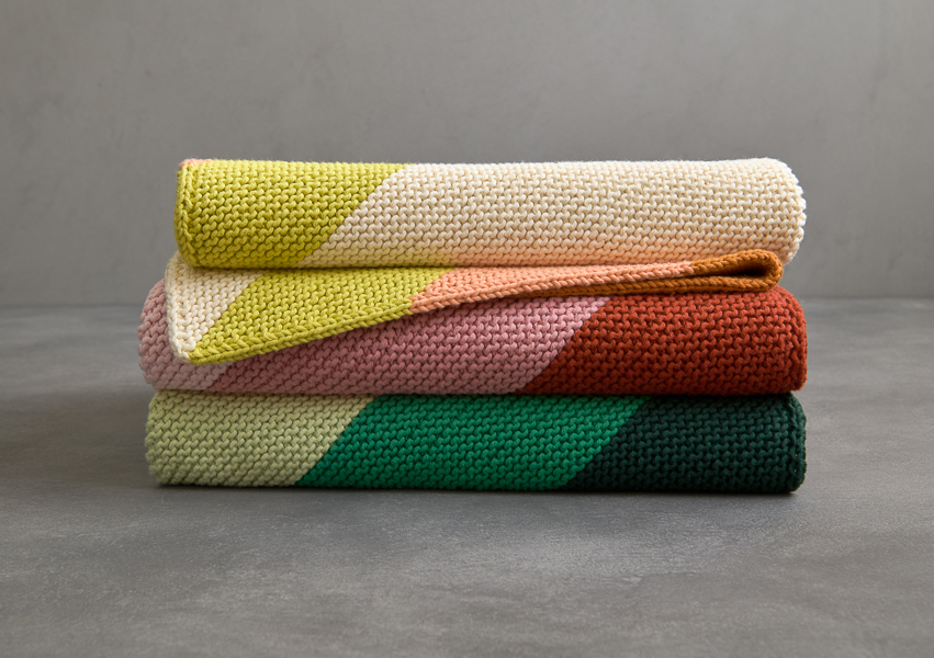 Colorful Corner Blanket In Tulip Cotton | Purl Soho