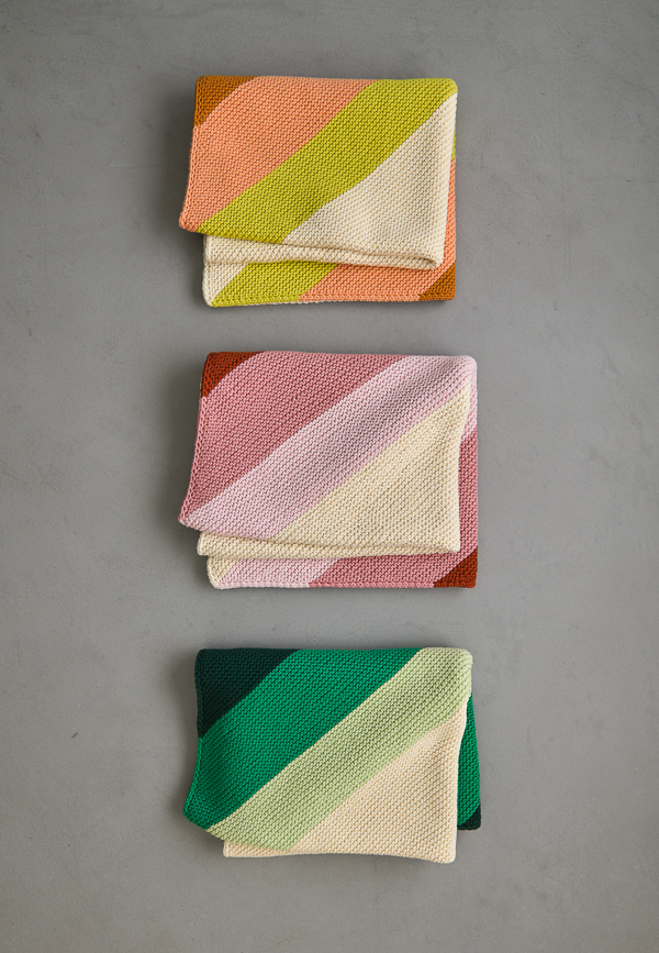 Colorful Corner Blanket In Tulip Cotton | Purl Soho