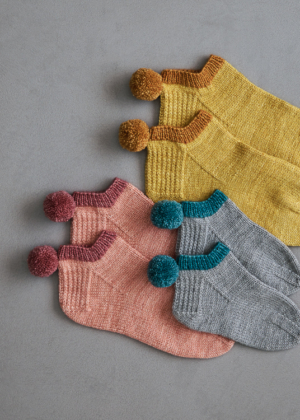 Pom Pom Socklets In New Yarn + Sizes | Purl Soho