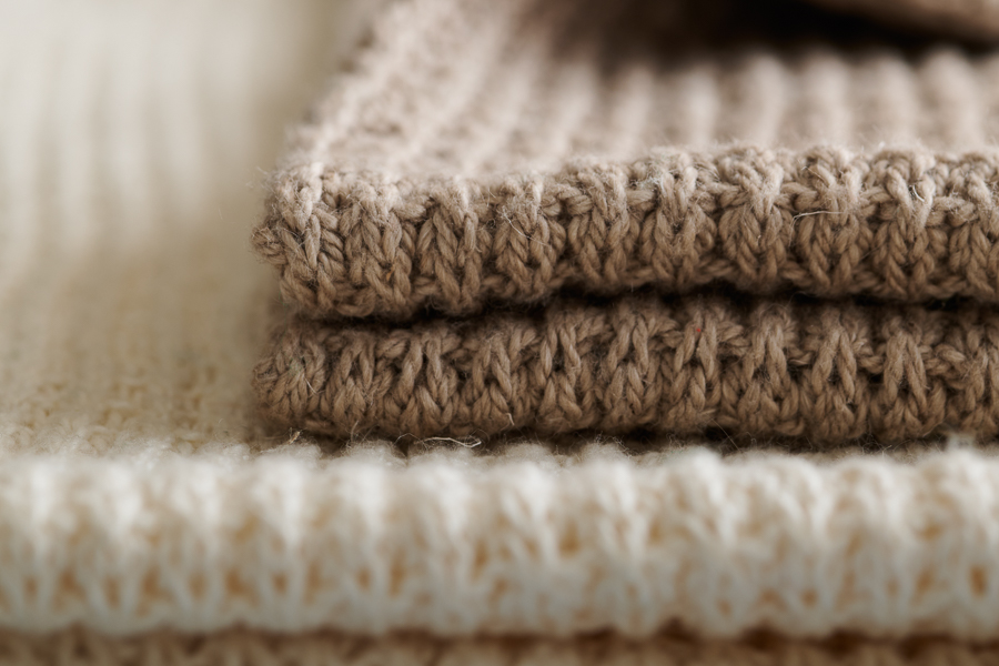 Waffle Stitch Washcloth + Hand Towel In Santolina | Purl Soho