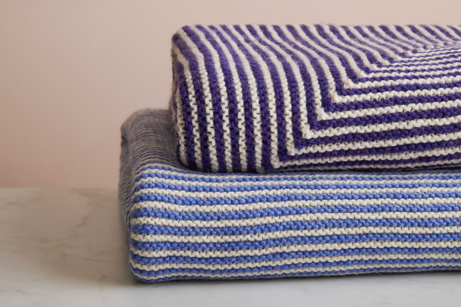 Little Mitered Stripes Blanket | Purl Soho