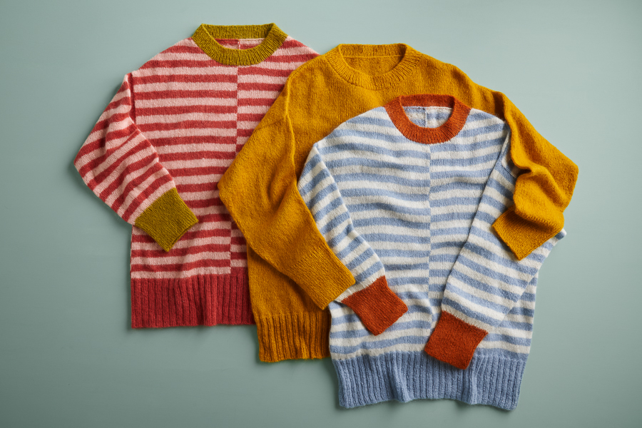 Tayler Harris For Purl Soho: Offset Stripes Pullover | Purl Soho