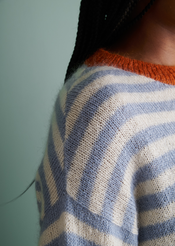 Tayler Harris For Purl Soho: Offset Stripes Pullover | Purl Soho