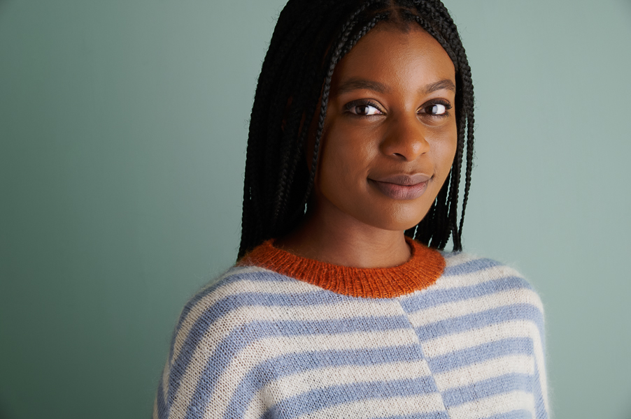 Tayler Harris For Purl Soho: Offset Stripes Pullover | Purl Soho