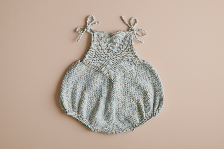 Ainur Berkimbay For Purl Soho: Pinwheel Baby Romper | Purl Soho