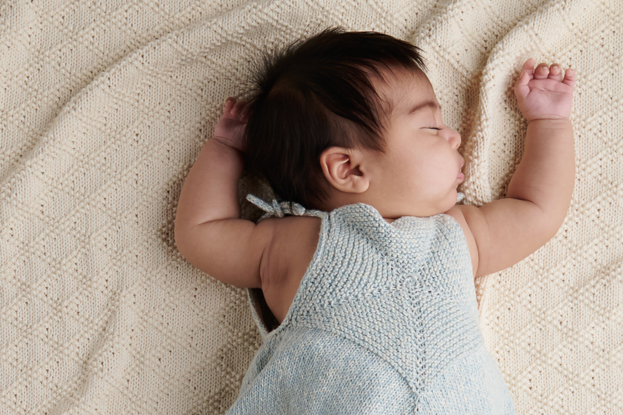 Ainur Berkimbay For Purl Soho: Pinwheel Baby Romper In Picnic Cotton | Purl Soho