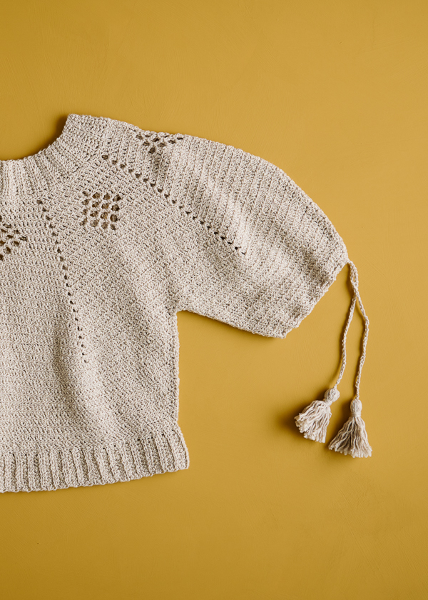 Isa Catepillán For Purl Soho: Terra-Madre Top in Picnic Cotton | Purl Soho